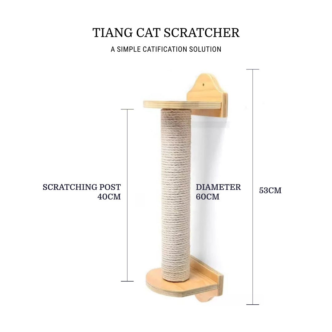 Tiang Cat Scratcher, a catification solution