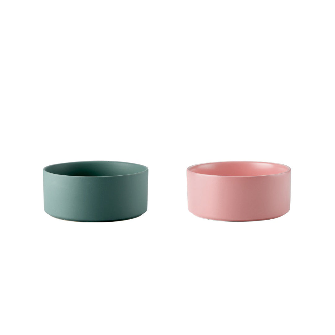 pet bowl stand available in 2 colours | ceramic pet bowl with stand | best raised cat bowls