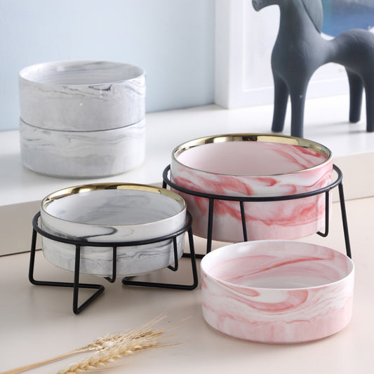 marble pet bowl | cat bowl stand | pet bowl stand | ceramic bowls for cat