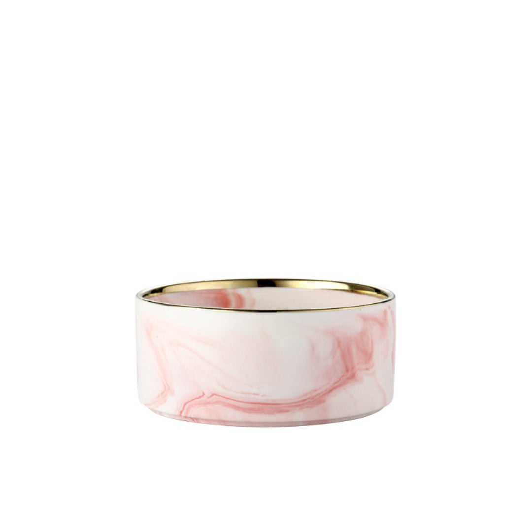 pink marble pet bowl | cat bowl stand | pet bowl stand | ceramic bowls for cat