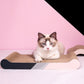 cardboard cat scratcher, cat scratcher, cardboard cat bed, cat on cat scratcher design