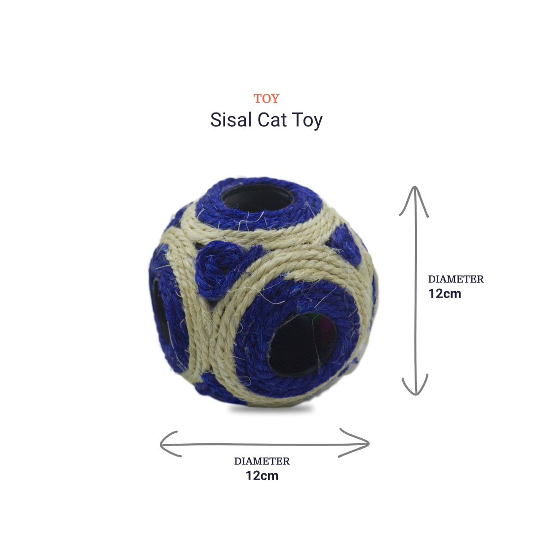 measurements of cat ball toy 
