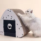 cat house with bed | large cat scratching post