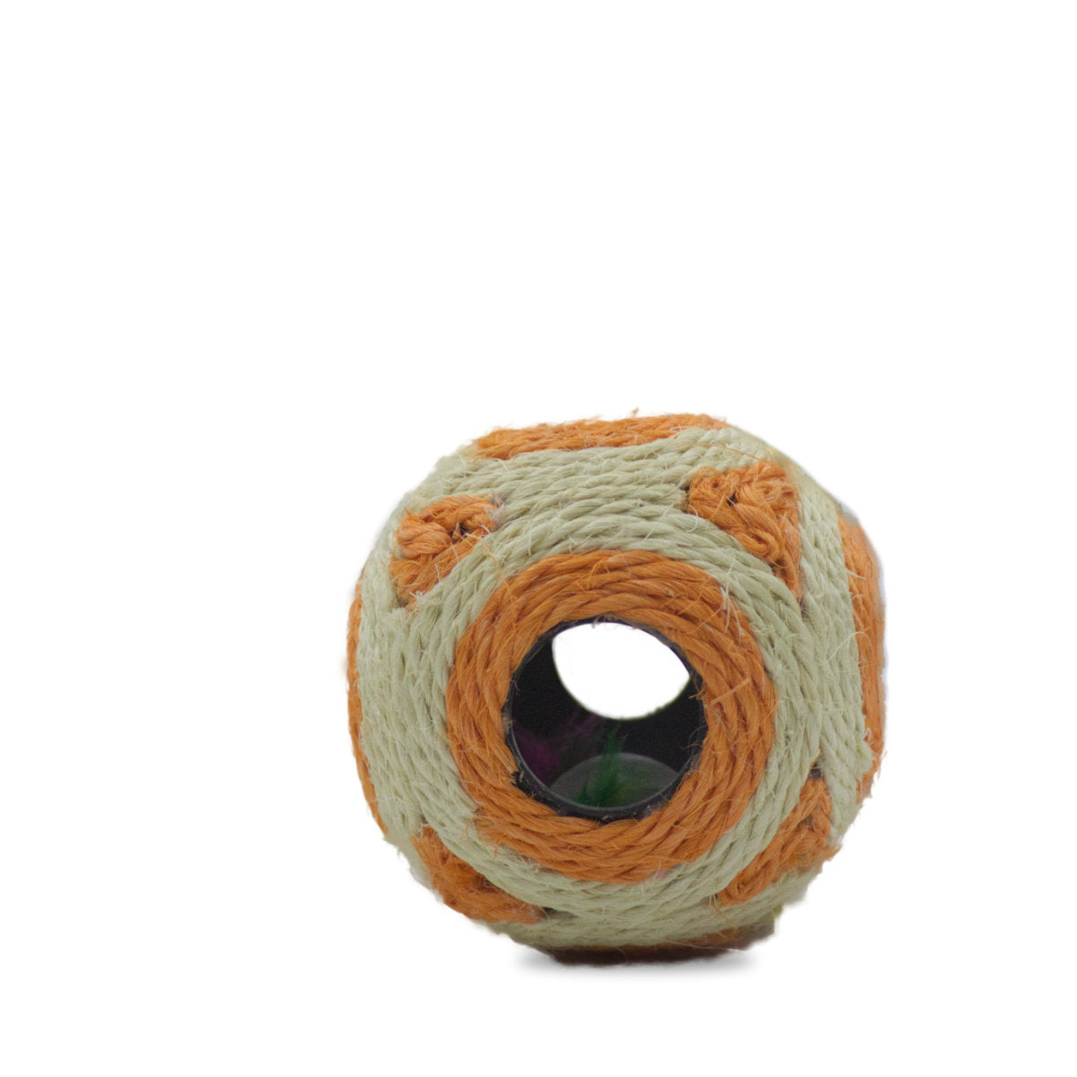 orange cat balls made of sisal rope, best cat toys