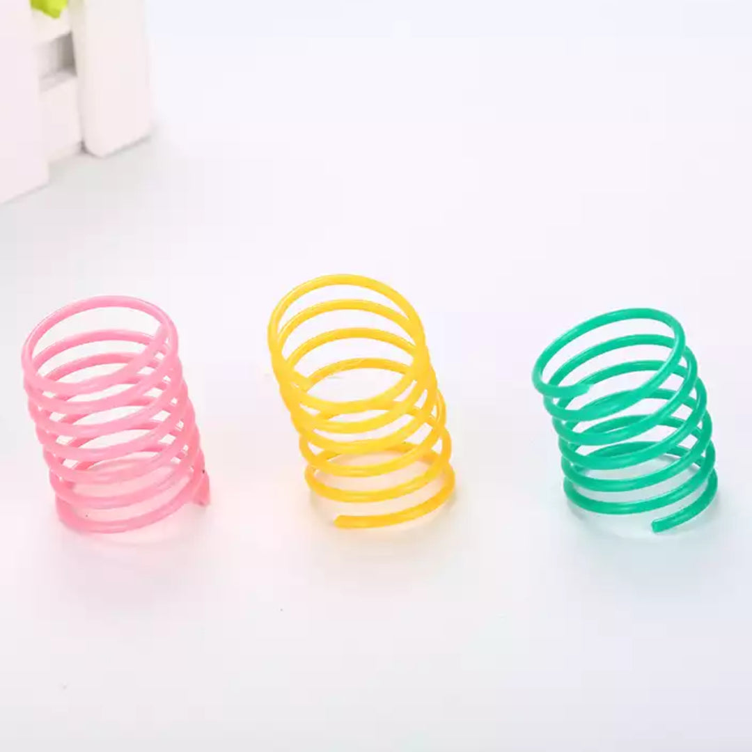 Springs, a set of cat chasing toys
